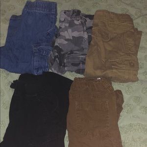Boys cargo pants (5) size 2T